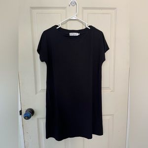 Fighting eel black t-shirt dress flowy casual everyday dress size XS